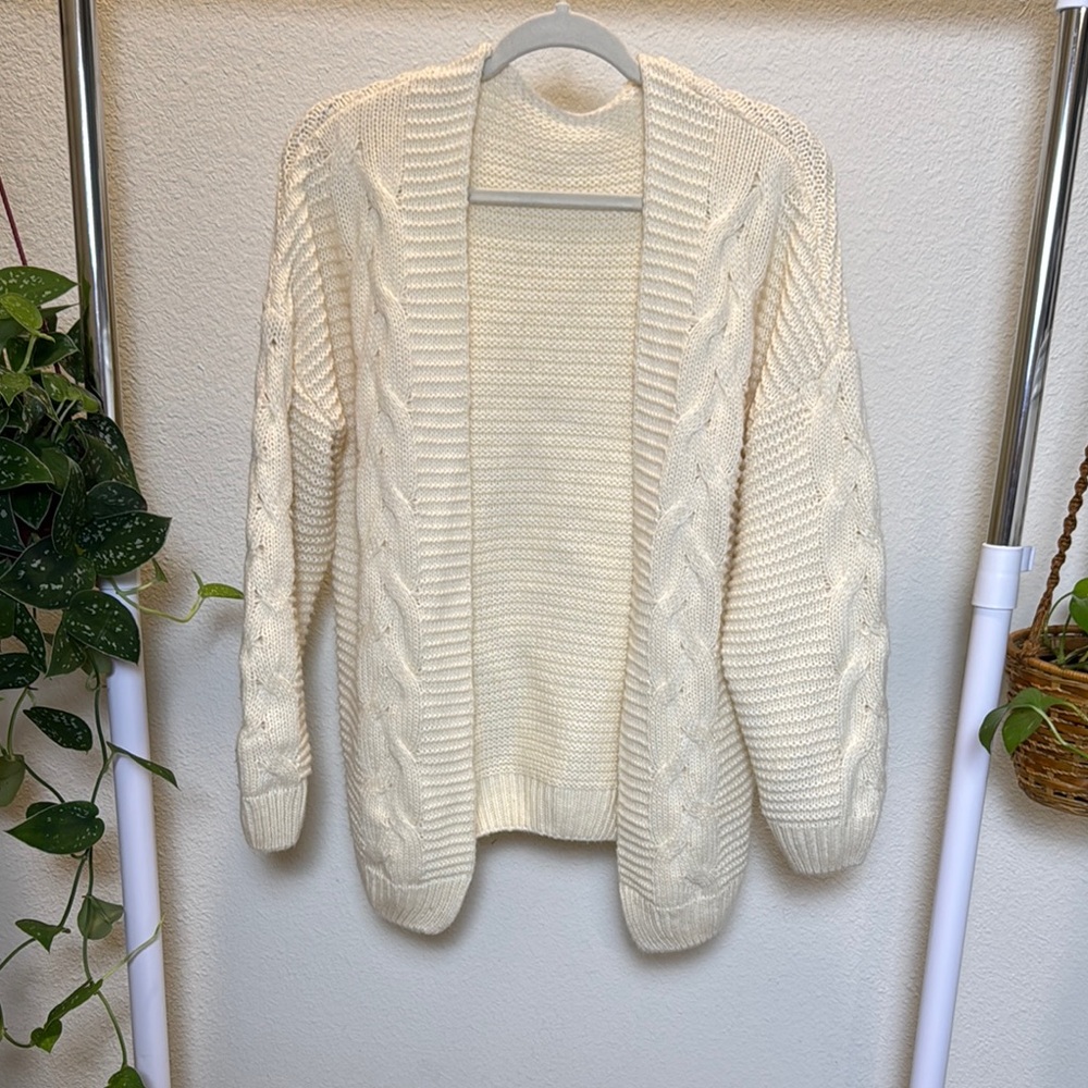 Cozy Cream Cable Knit Sweater